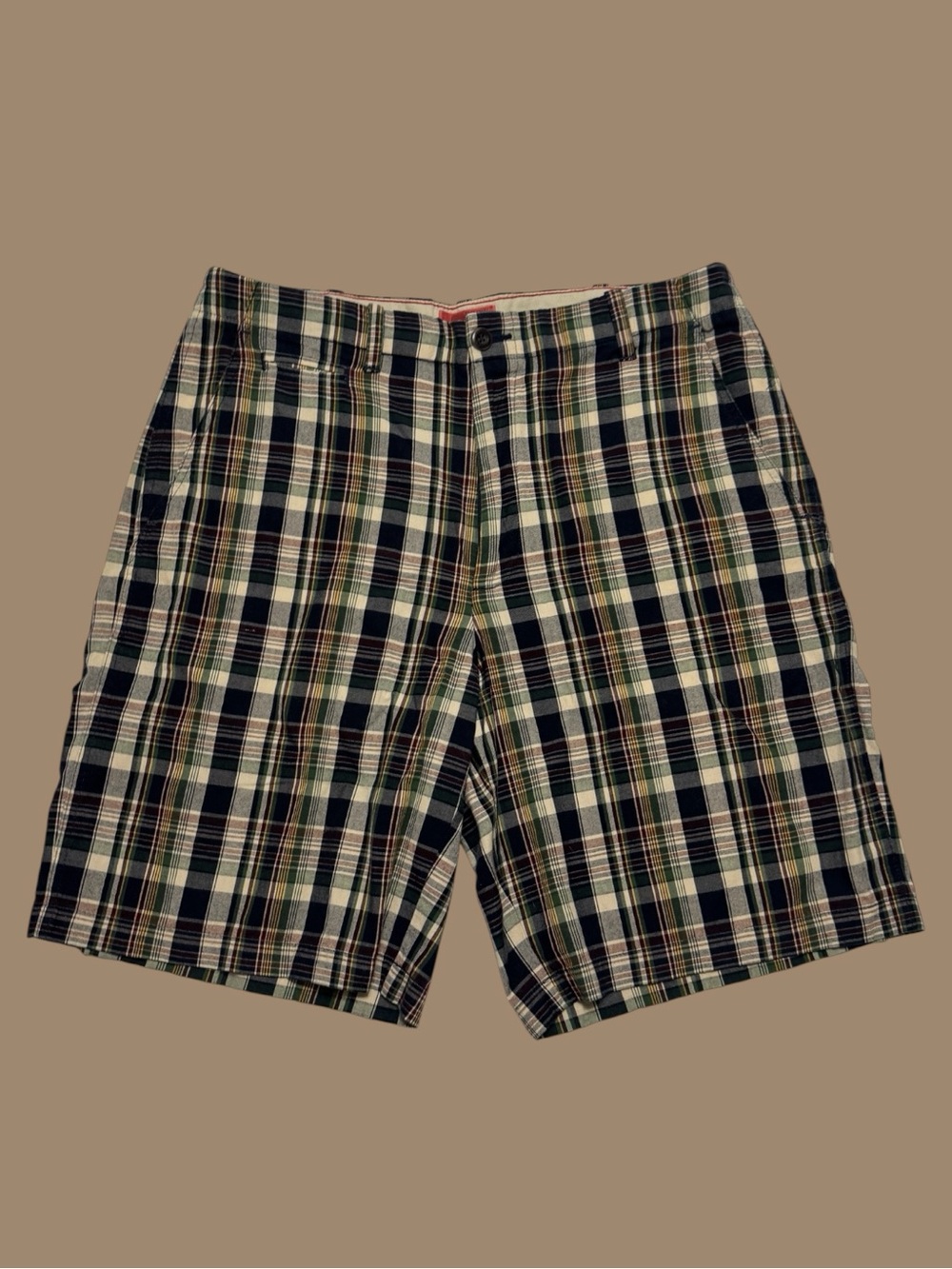 Vintage Y2K Plaid Pattern Shorts